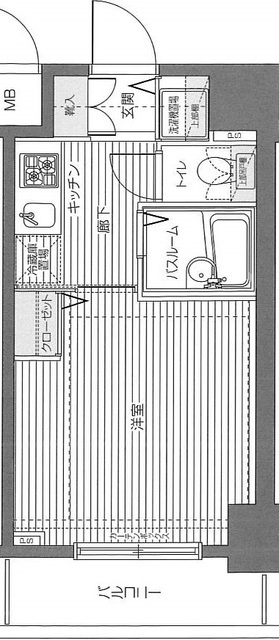 アヴァンティーク銀座2丁目参番館の間取り