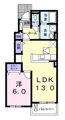 レイクりきIIの間取り