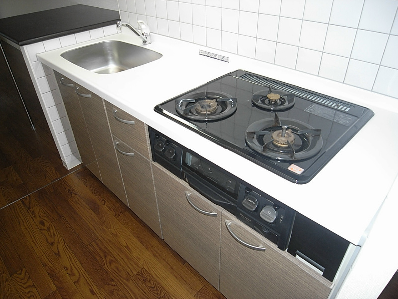 キッチン　リビング17.8帖　アイランドキッチン（ガス3口・グリル付）