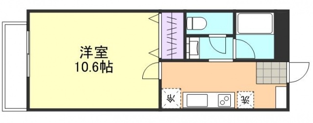 倉敷市昭和のマンションの間取り