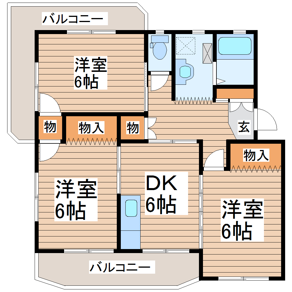 コーポあいはらの間取り