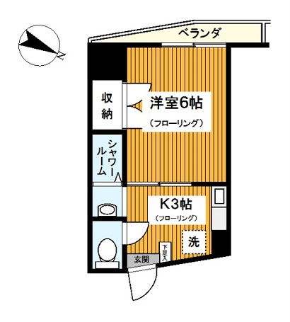 横浜市保土ケ谷区坂本町のアパートの間取り