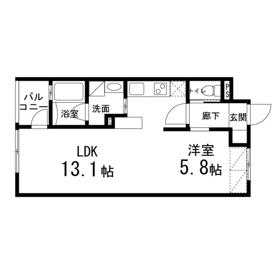 ゾンネモント子平町の間取り