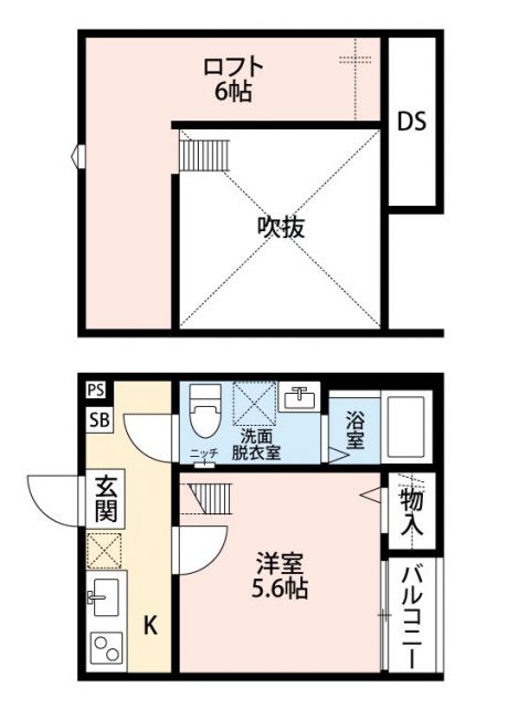 さいたま市見沼区大和田町のアパートの間取り