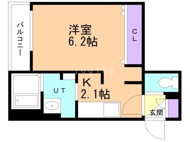 釧路市白金町のマンションの間取り