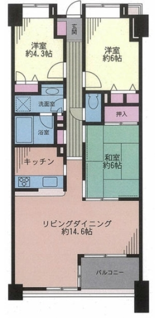 クレアホームズ平和台の間取り