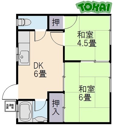 コーポ坂谷の間取り