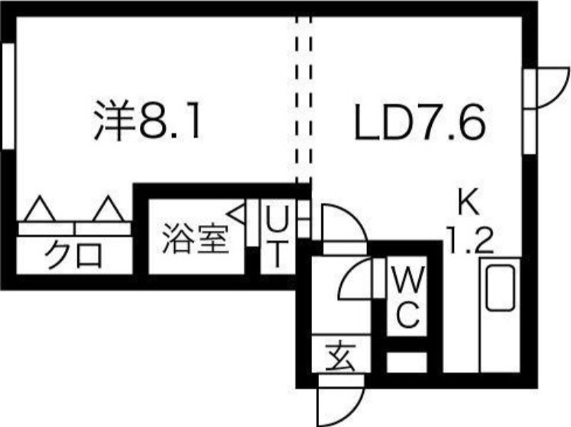 シルキーハイツ第2の間取り