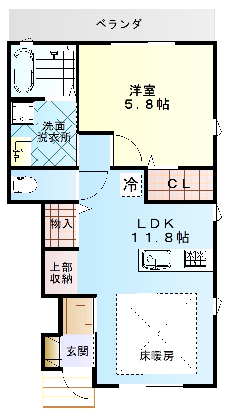 Amazing今村　B棟の間取り