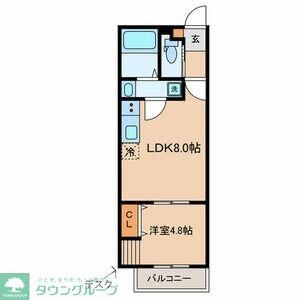 足立区千住緑町のアパートの間取り