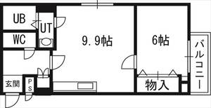 クラウン北１０条の間取り