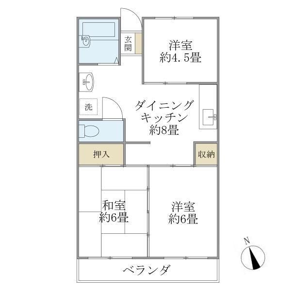 ハウス崔綜の間取り