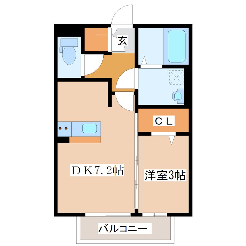 エスポワール夢A棟の間取り