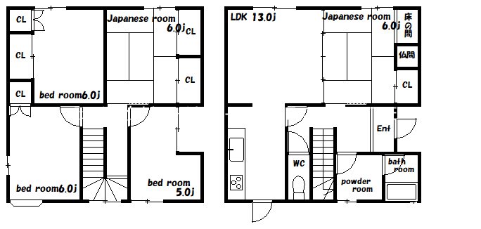 養田戸建の間取り