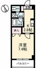 倉敷市昭和のマンションの間取り