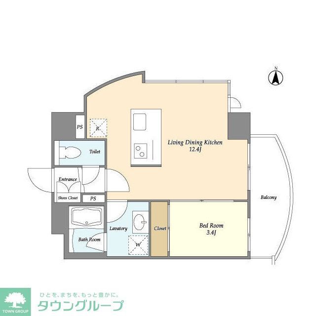 大田区大森北のマンションの間取り