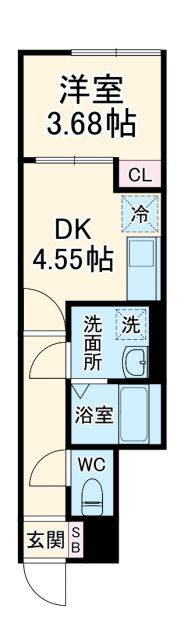 千葉県松戸市松戸（アパート）の賃貸物件の間取り