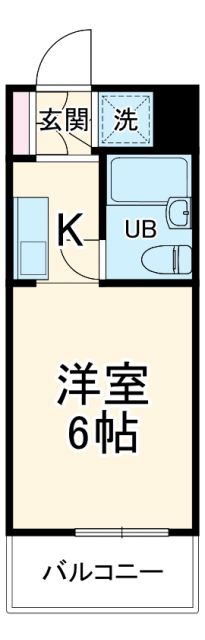 スカイコート鶴見第4の間取り