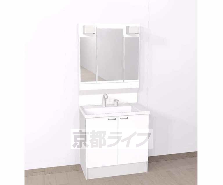 洗面設備　・完成予想図