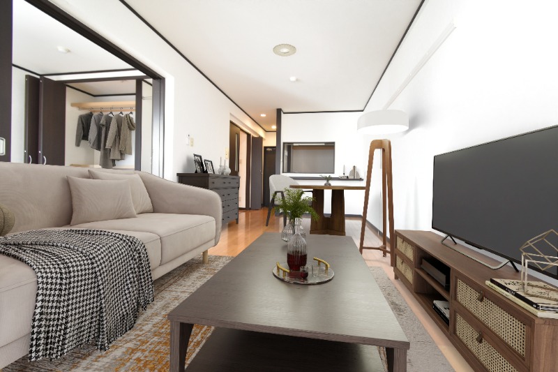 居室・リビング　ＣＧ写真になります。物件に付帯するものではありません。