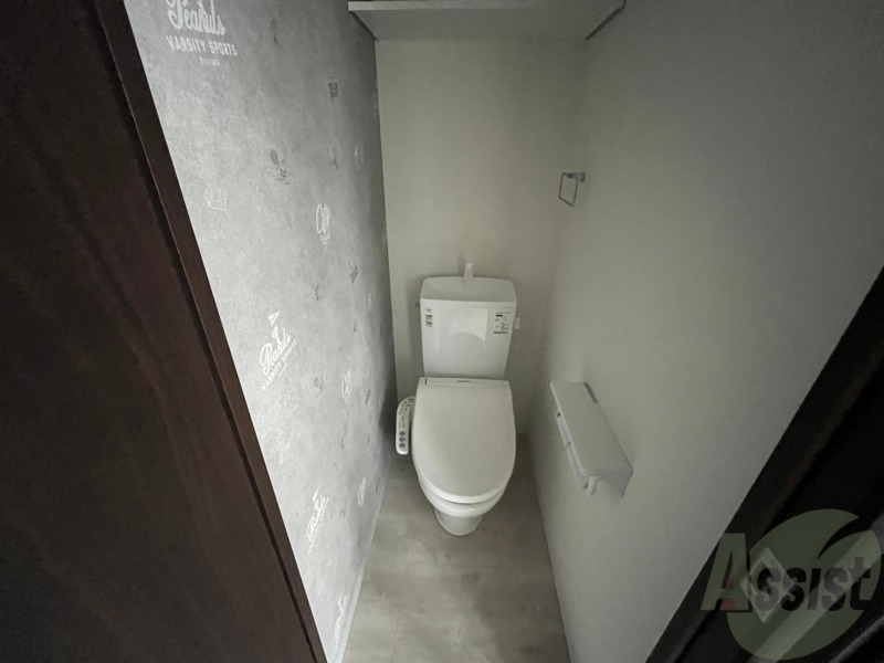 トイレ　ウォシュレット機能がついたトイレ。安心して使用できますね。