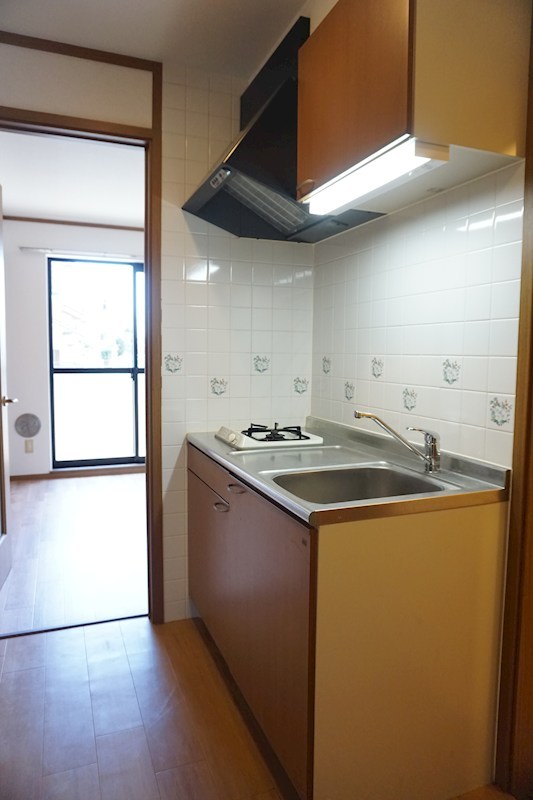 キッチン　１口コンロのシステムキッチン