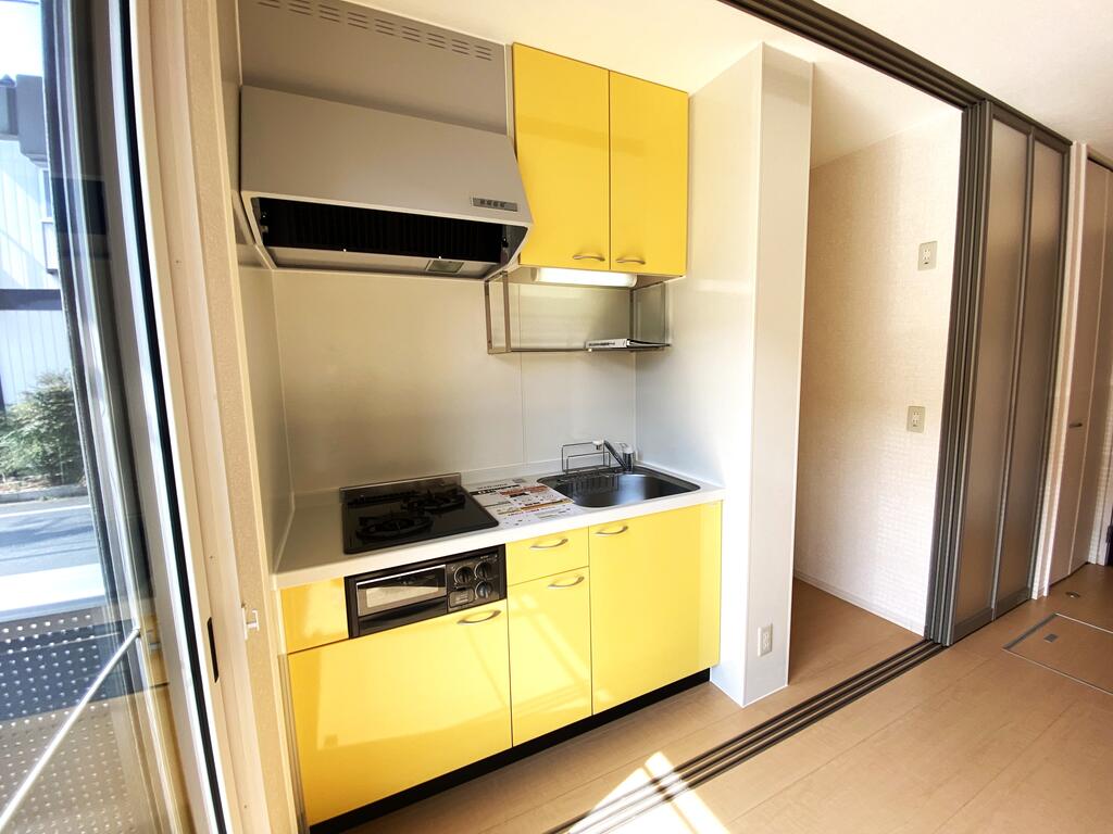 キッチン　2口ガスコンロ付き