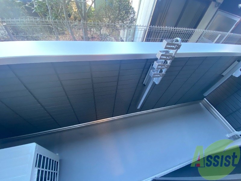 バルコニー　バルコニー付きなので晴れた日は洗濯物が干せそうです。