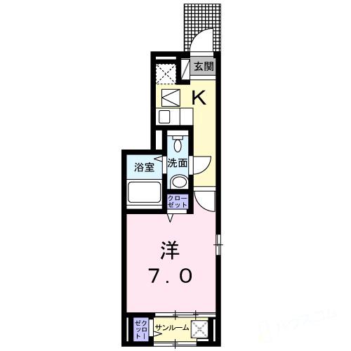 阪急神戸線 神崎川駅 徒歩20分 2階建 築11年の間取り写真