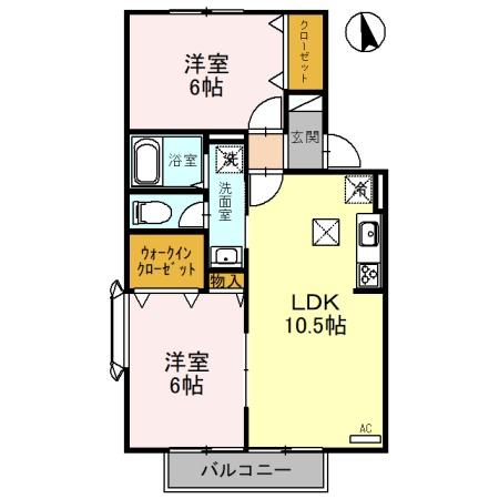 カッセル2 守山市勝部1丁目の間取り写真