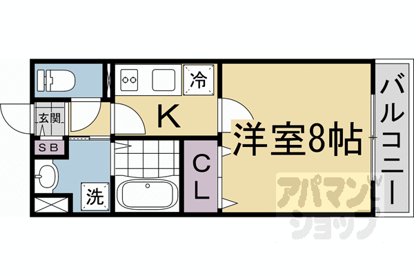 アムール吉田中大路の間取り写真