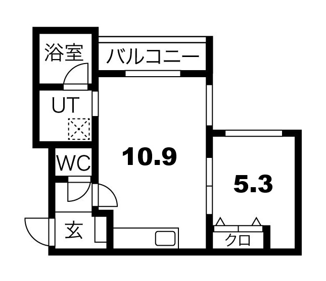 アクア パラシューターの間取り写真