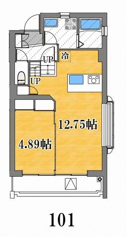 ＪＲ南武線 久地駅 徒歩5分 5階建 築15年の間取り写真