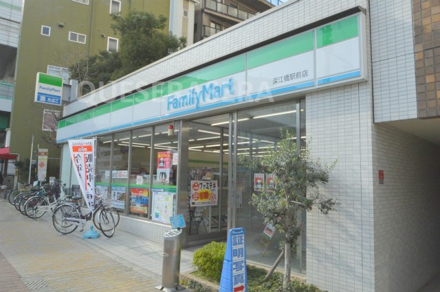 コンビニ　ファミリーマート深江橋駅前店（コンビニ）まで455m