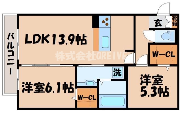 セジュールニューパークヒルの間取り写真