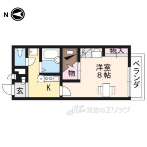 レオパレス司の間取り写真
