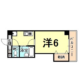 フラットコート中島の間取り写真