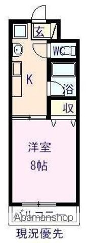 ＪＲ山陽本線 松永駅 徒歩3分 4階建 築27年の間取り写真