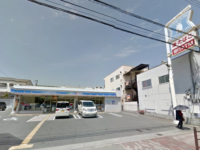 コンビニ　ローソン瓜破店（コンビニ）まで170m