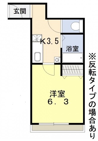 ＪＲ山陽本線 倉敷駅 徒歩20分 4階建 築37年の間取り写真