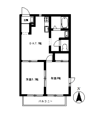 インフィールドCの間取り