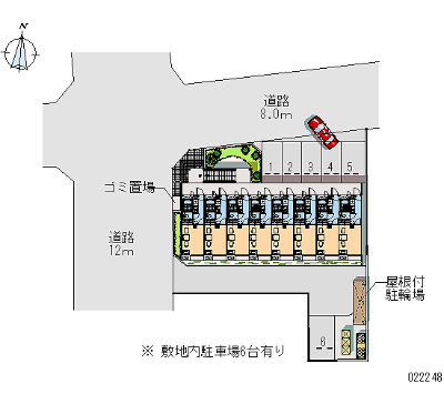 駐車場　敷地配置図