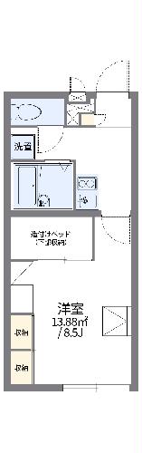 レオパレスサンハイム大浜の間取り