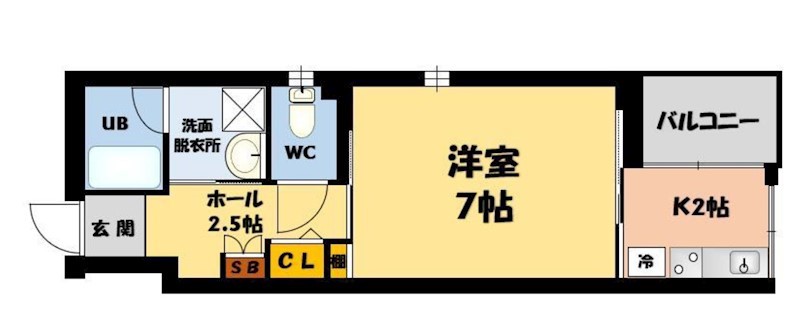 Axis Court　泊の間取り
