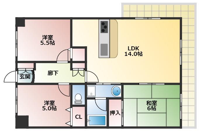 セラヴィの間取り