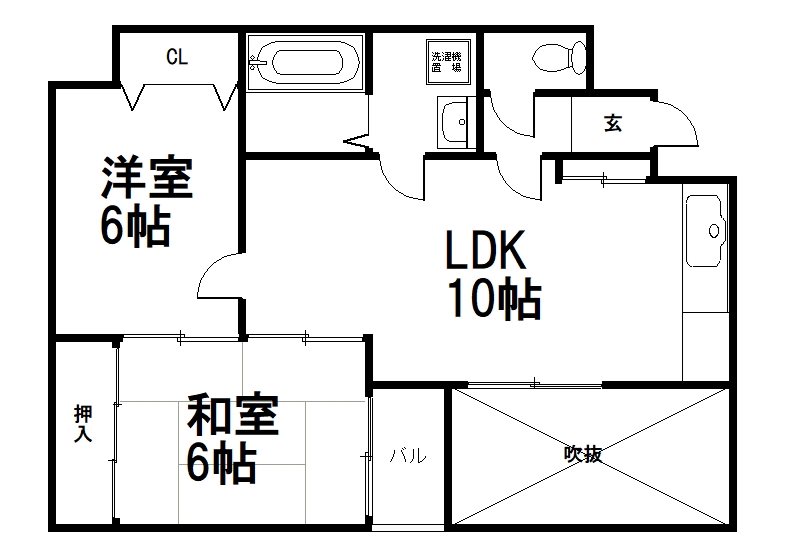 ボヌール北村の間取り