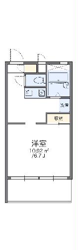 レオパレスプレシオＥの間取り