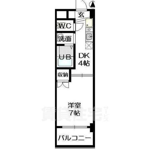 名古屋市昭和区妙見町のマンションの間取り