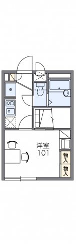 北九州市小倉北区萩崎町のアパートの間取り