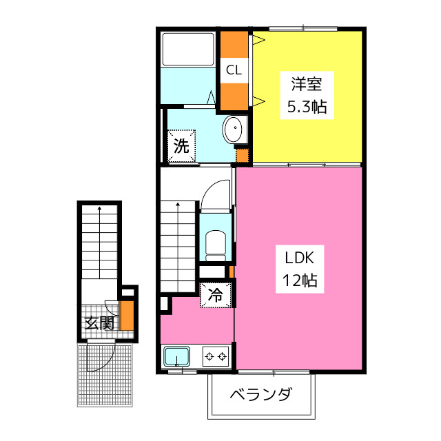 セレーノ柏原の間取り